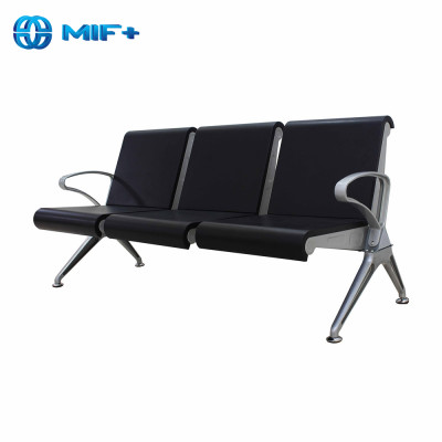 New arrival modern 3-seater blue airport waiting chair