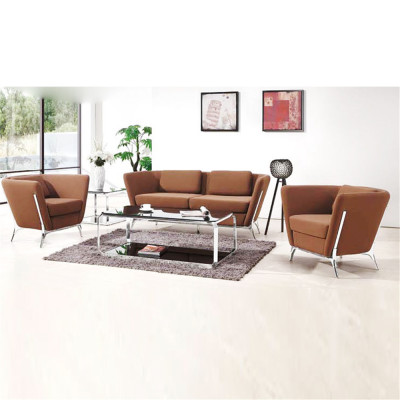 Modern flannelette Couch With Stainless steel Legs