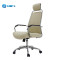 New Style White Leather Office Chair, Ergonomic Swivel Mid-Back Office Chair
