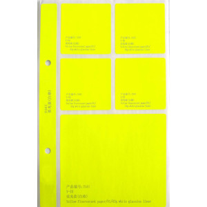 color fluorescent paper white glassine liner
