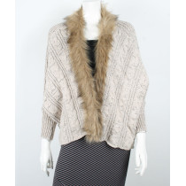 Ladies Latest Design Cable Knitted Winter Cardigan