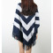Women's Fashionable Knitted Pullover Poncho Sweater