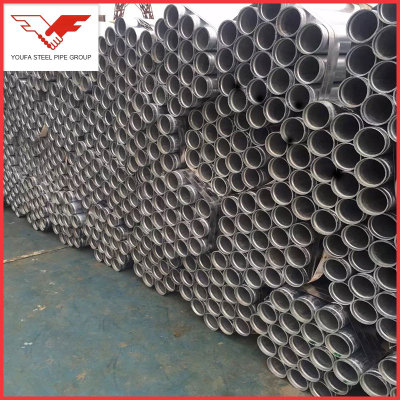 ASTM A795 galvanized grooved end round steel pipe tube