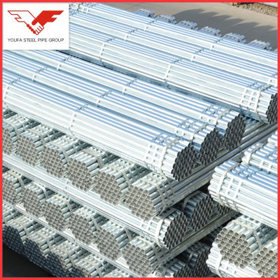 1/2-8inch galvanized hot dipped erw steel pipe  for fluid transport or construction, fence post