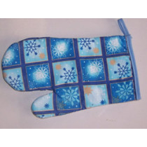 Printed oven mitts