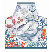 Submarine style apron & customized printed apron