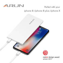 11.11 Global Shopping Festival ARUN qi USB Phone Charger External Battery Backup Portable Charger Universal Power Bank Suitable For iPhone X and iPhone 8