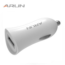 11.11 Global Shopping Festival ARUN White output USB DC5V1A Mobile Phone Travel Adapter Car Charger for Xiaomi Huawei LG Phones