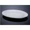 White ceramic oval fish plate for restaurant