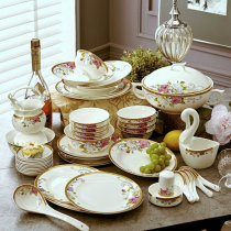 High-grade bone china tableware set