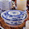 Bone China blue and white porcelain set