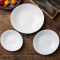 Pure white bone china oval dishes