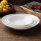 Pure white bone china oval dishes