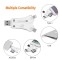 SD Card Reader, 4 in 1 i Flash Drive USB Micro SD &TF Card Reader Adapter for iPhone iPad Mac Android (white)