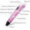 3D Printing Pen,Drawing Printing Pen, Gifts and Toys for Boys & Girls - Modern Arts and Crafts Tool(Pink)