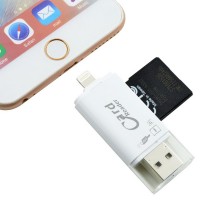 USB 3.0 SDHC SDXC Micro SD Card Reader with Micro-USB OTG Head For IOS iPhone iPad MAC PC Android phones
