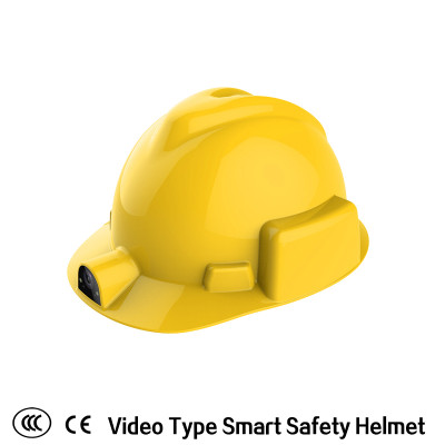 Smart safety helmet with built in camera construction engineering safety helmet used in construction/coal mining/fire safety /engineering
