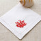 Home textile elegant embroidery banquet cotton linen napkins