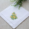 Home textile elegant embroidery banquet cotton linen napkins