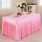 Wedding exhibition activity checker desk skirt table cover set cold dining tablecloth
