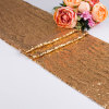 New product sequins embroidery modern luxury wedding table banner table runner