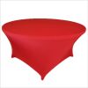 Factory sale spandex round table wedding outdoor tablecloth
