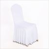 Customized spandex thicken  elegance chair cover with skirt
