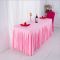 High quality wedding hotel tablecloth polyester table cloth with skirt