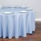 Zhongyue round polyester tablecloth banquet wedding serenity blue