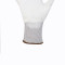 PU Palm Coated Nylon Gloves   (White on White)