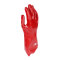 Red PVC dipped gloves