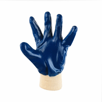 Fully Coated Nitrile Glove with Knitwrist