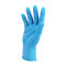nitrile 4mil light blue gloves