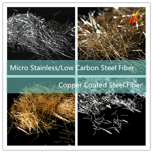 Stainless Plated Micro High Tenacity Steel Fiber Copper Coated Steel Fiber