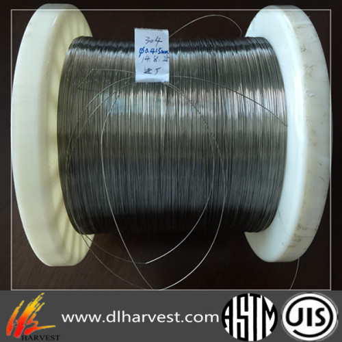 304 alambre de acero inoxidable ultrafino de metal