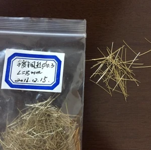 Stainless Plated Micro High Tenacity Steel Fiber Copper Coated Steel Fiber