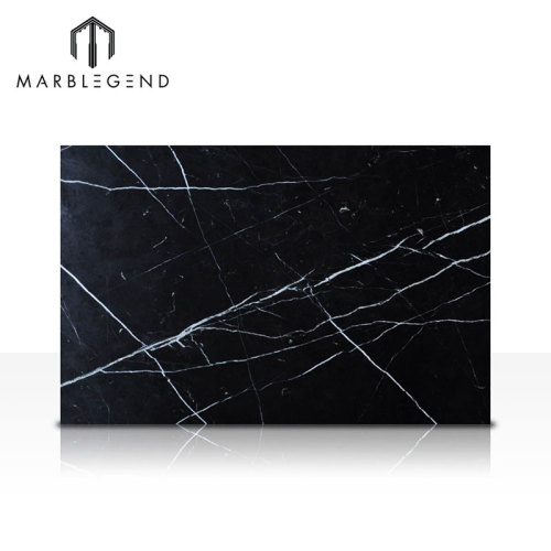 Precio de fábrica China Mármol negro con vetas blancas Nero Marquina Marble Slab