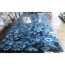 Pared de piedras preciosas y encimera Decor azul piedra de ágata proveedor chino