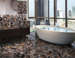 Natural Agate Bathroom Design