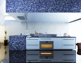 Design luxury Jasper Sodalite Blue kitchen 