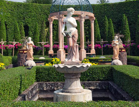 Элегантная леди Скульптура Крытый и открытый мраморный фонтан