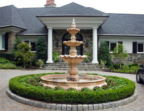 Traditional Large Outdoor Marble Made Water Fountain