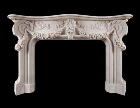Natural Marble Fireplace Mantel Surround