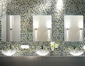 Artistic Backsplash Tiles Style White Crystal Glass Mosaic