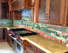 Beautiful Pattern Kitchen Design Mosaic Backsplash Tile