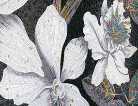 Мозаичная плитка с цветочным узором PFM