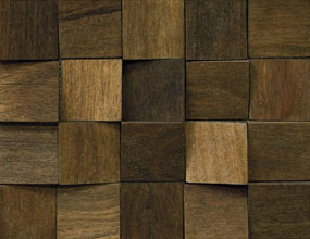 Square Wood Mosaic Tile