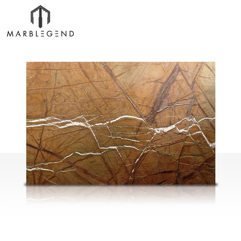 Indian Rainforest Brown Marble Slab Wood Texture Brown Marble Tiles