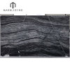 China Kenya Black Marble Ancient Wood Grey Marble Silver Wave Marble slabs