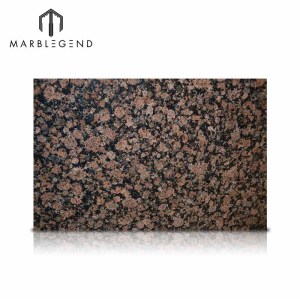 Chinese Natural Dark Brown Granite Baltic Brown Granite Slab For Countertop